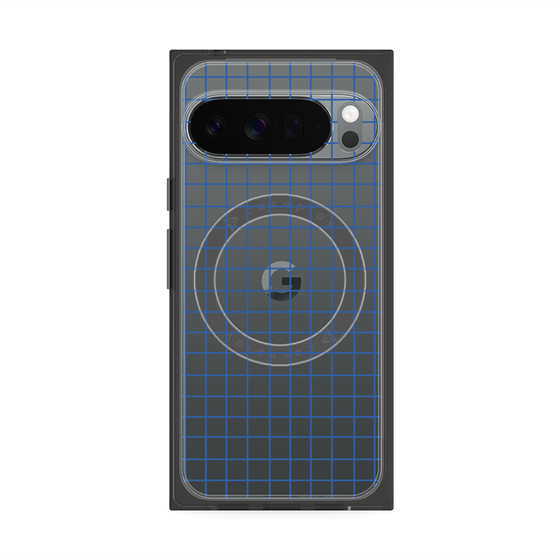 Premium Square Case with Pixelsnap［ Original - Favorite Color Check - Blue ］