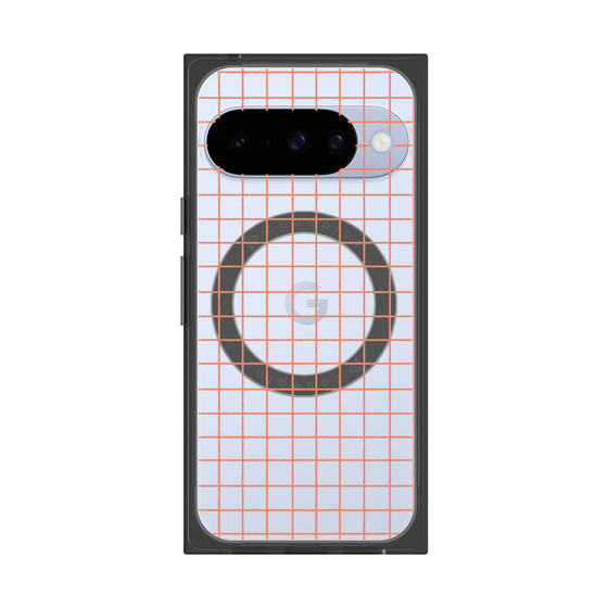 Premium Square Case with Pixelsnap［ Original - Favorite Color Check - Orange ］