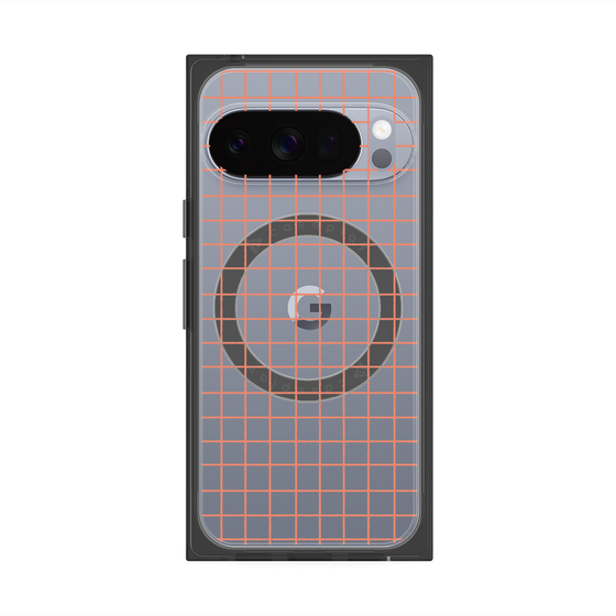 Premium Square Case with Pixelsnap［ Original - Favorite Color Check - Orange ］