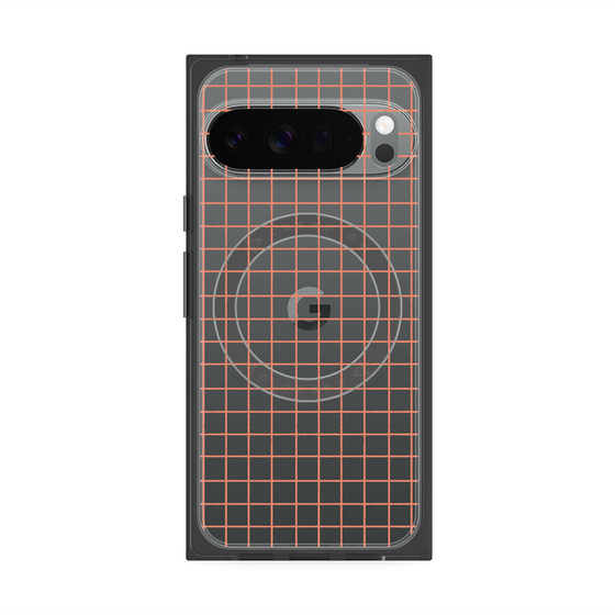 Premium Square Case with Pixelsnap［ Original - Favorite Color Check - Orange ］