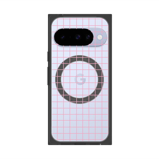 Premium Square Case with Pixelsnap［ Original - Favorite Color Check - Pink ］