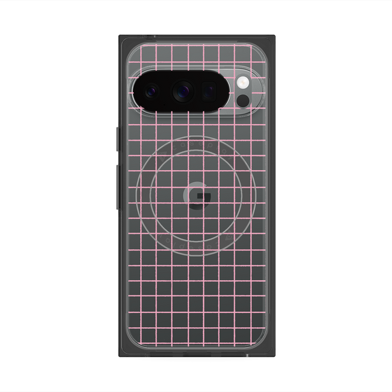 Premium Square Case with Pixelsnap［ Original - Favorite Color Check - Pink ］