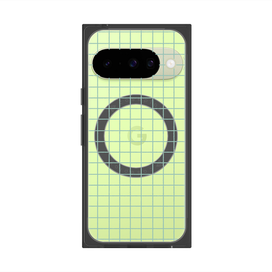Premium Square Case with Pixelsnap［ Original - Favorite Color Check - Green ］