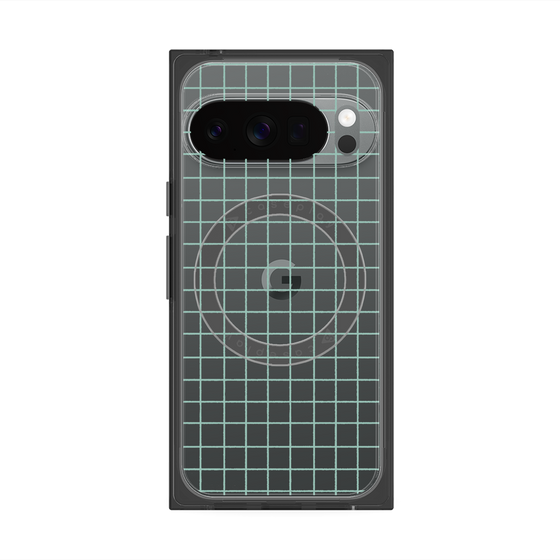 Premium Square Case with Pixelsnap［ Original - Favorite Color Check - Green ］