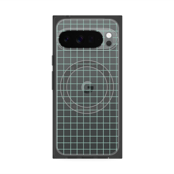 Premium Square Case with Pixelsnap［ Original - Favorite Color Check - Green ］