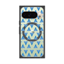 Premium Square Case with Pixelsnap［ Original - Favorite Color Triangle - Blue ］