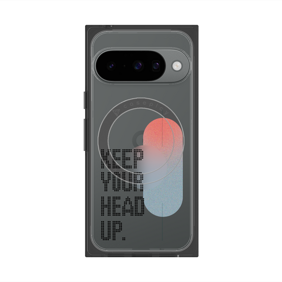 Premium Square Case with Pixelsnap［ Original - Dot Overlay - KEEP YOUR HEAD UP/A ］