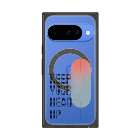 Premium Square Case with Pixelsnap［ Original - Dot Overlay - KEEP YOUR HEAD UP/A ］