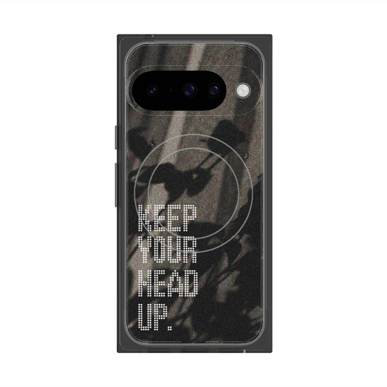 Premium Square Case with Pixelsnap［ Original - Dot Overlay - KEEP YOUR HEAD UP/B ］