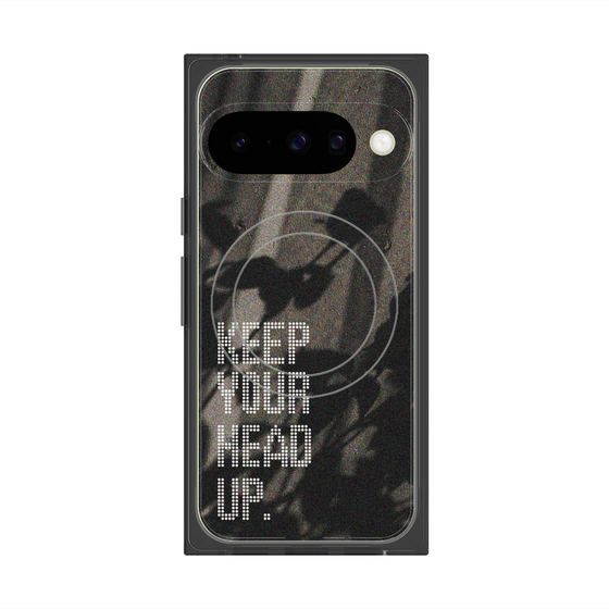 Premium Square Case with Pixelsnap［ Original - Dot Overlay - KEEP YOUR HEAD UP/B ］