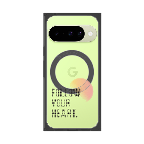 Premium Square Case with Pixelsnap［ Original - Dot Overlay - FOLLOW YOUR HEART/A ］