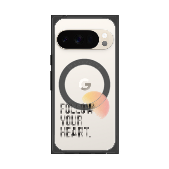 Premium Square Case with Pixelsnap［ Original - Dot Overlay - FOLLOW YOUR HEART/A ］