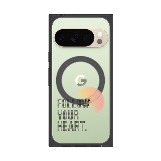 Premium Square Case with Pixelsnap［ Original - Dot Overlay - FOLLOW YOUR HEART/A ］