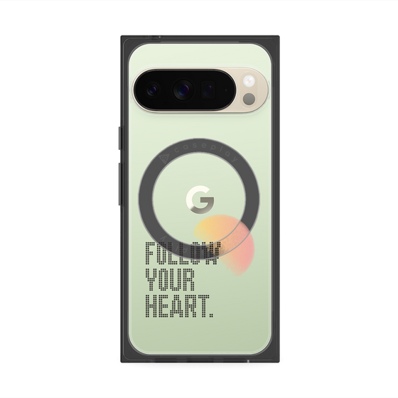 Premium Square Case with Pixelsnap［ Original - Dot Overlay - FOLLOW YOUR HEART/A ］