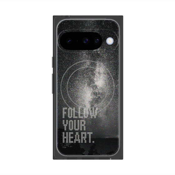 Premium Square Case with Pixelsnap［ Original - Dot Overlay - FOLLOW YOUR HEART/C ］