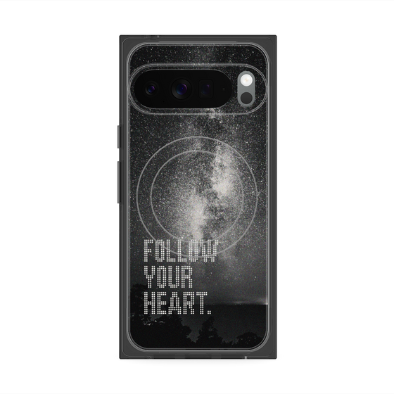 Premium Square Case with Pixelsnap［ Original - Dot Overlay - FOLLOW YOUR HEART/C ］