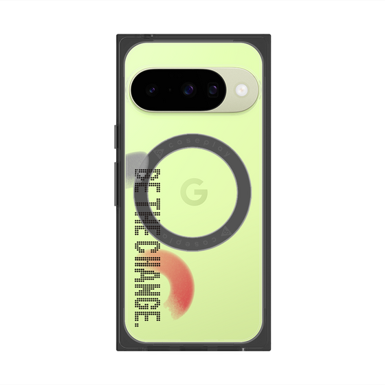 Premium Square Case with Pixelsnap［ Original - Dot Overlay - BE THE CHANGE/A ］