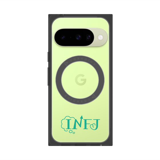 Premium Square Case with Pixelsnap［ Original - INFJ Advocate - Alphabet ］