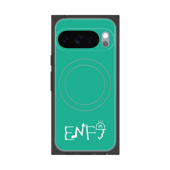 Premium Square Case with Pixelsnap［ Original - ENFJ Protagonist - Alphabet - Green ］