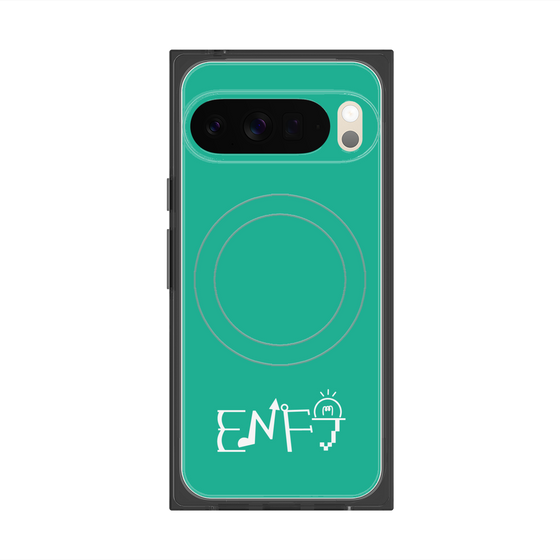 Premium Square Case with Pixelsnap［ Original - ENFJ Protagonist - Alphabet - Green ］