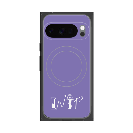 Premium Square Case with Pixelsnap［ Original - INTP Logician - Alphabet - Purple ］