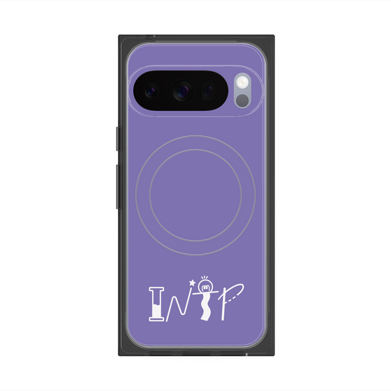 Premium Square Case with Pixelsnap［ Original - INTP Logician - Alphabet - Purple ］