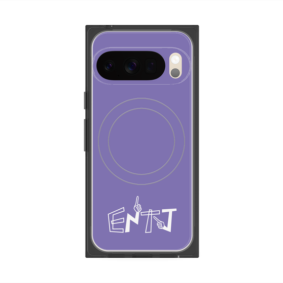 Premium Square Case with Pixelsnap［ Original - ENTJ Commander - Alphabet - Purple ］