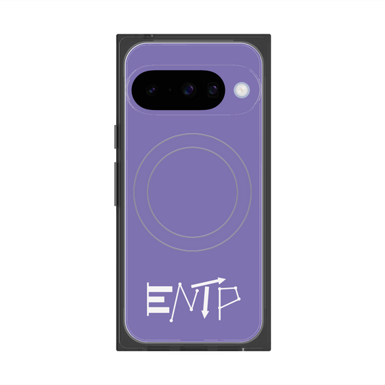Premium Square Case with Pixelsnap［ Original - ENTP Debater - Alphabet - Purple ］
