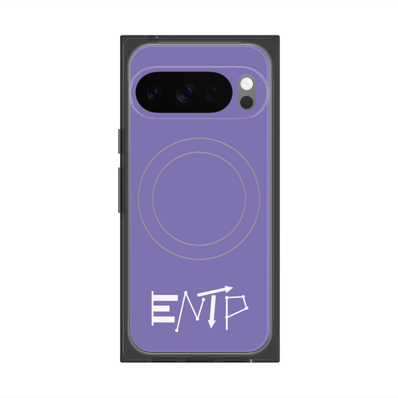 Premium Square Case with Pixelsnap［ Original - ENTP Debater - Alphabet - Purple ］