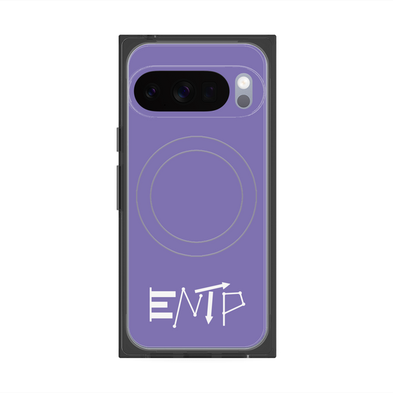 Premium Square Case with Pixelsnap［ Original - ENTP Debater - Alphabet - Purple ］