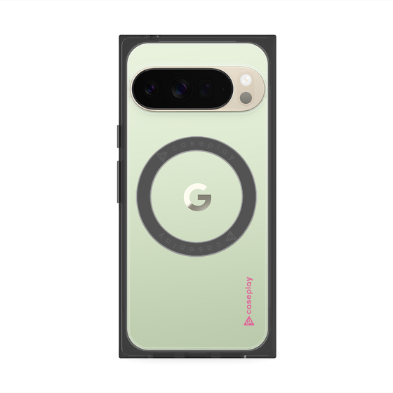 Premium Square Case with Pixelsnap［ Original - CASEPLAY Logo - Pink/B ］