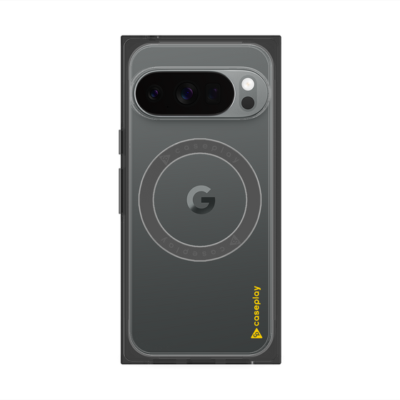 Premium Square Case with Pixelsnap［ Original - CASEPLAY Logo - Yellow/B ］