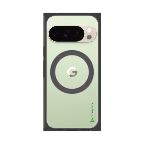 Premium Square Case with Pixelsnap［ Original - CASEPLAY Logo - Green/B ］