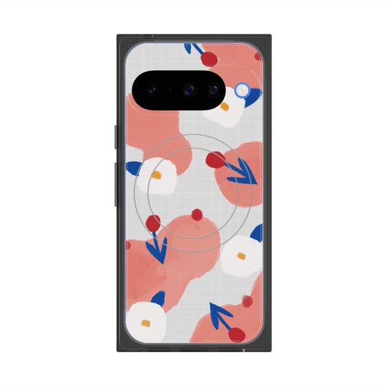 Premium Square Case with Pixelsnap［ Mod Deco - Original - Flower/C ］