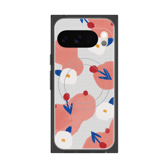 Premium Square Case with Pixelsnap［ Mod Deco - Original - Flower/C ］