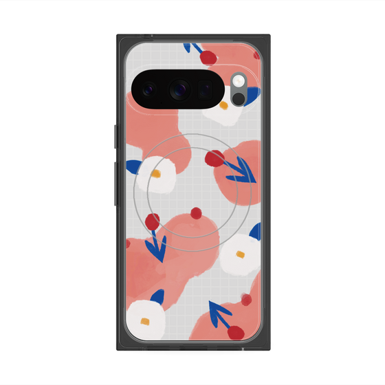 Premium Square Case with Pixelsnap［ Mod Deco - Original - Flower/C ］