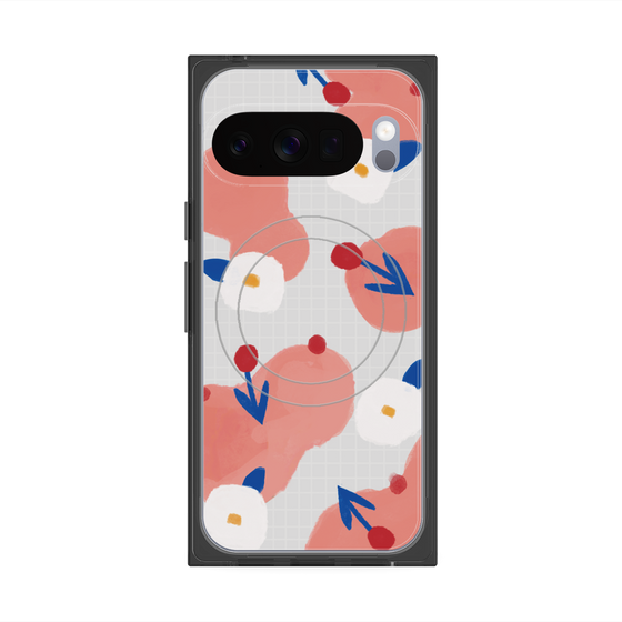 Premium Square Case with Pixelsnap［ Mod Deco - Original - Flower/C ］