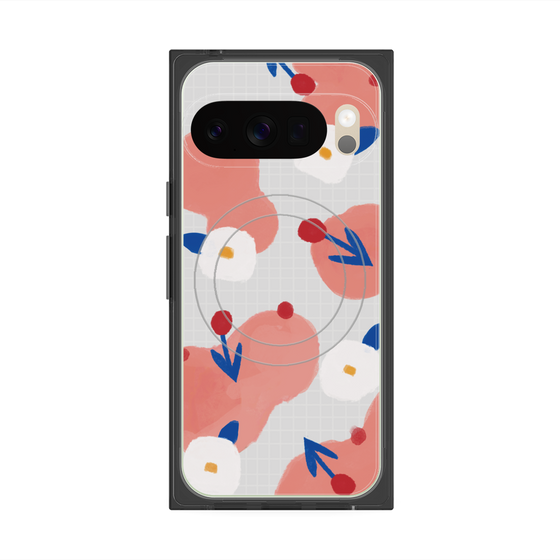Premium Square Case with Pixelsnap［ Mod Deco - Original - Flower/C ］