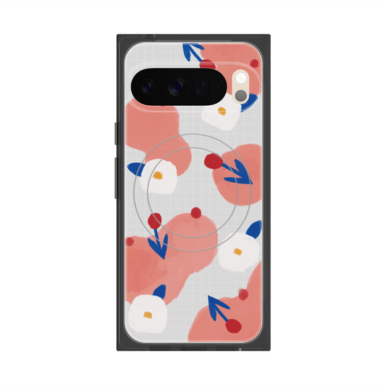 Premium Square Case with Pixelsnap［ Mod Deco - Original - Flower/C ］