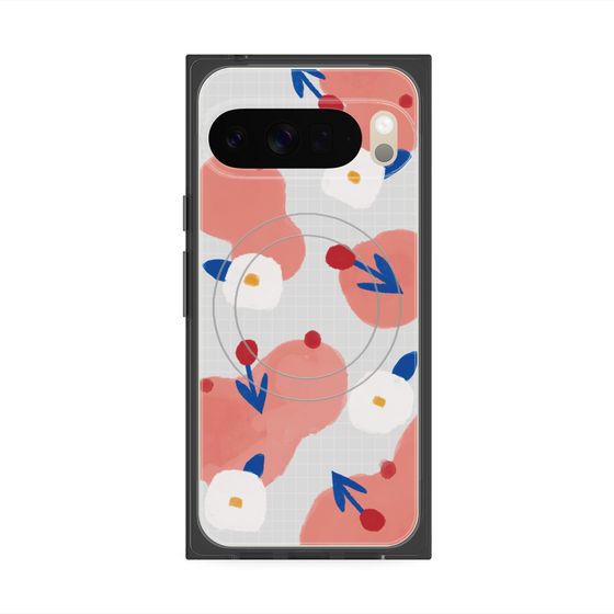 Premium Square Case with Pixelsnap［ Mod Deco - Original - Flower/C ］