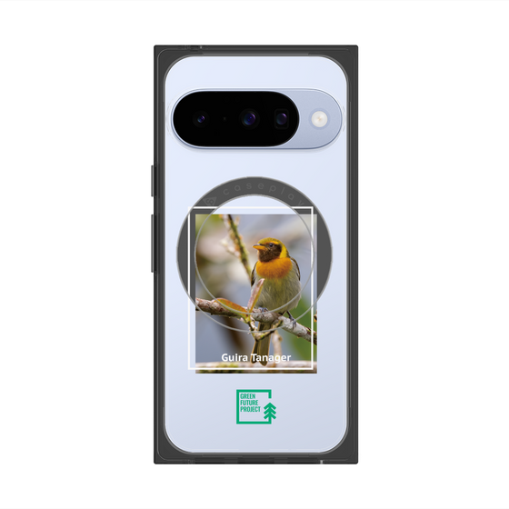 Premium Square Case with Pixelsnap［ Green Future Project - Guira Tanager ］