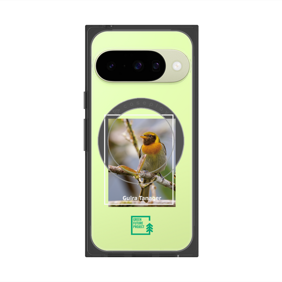 Premium Square Case with Pixelsnap［ Green Future Project - Guira Tanager ］