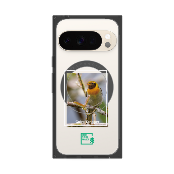 Premium Square Case with Pixelsnap［ Green Future Project - Guira Tanager ］