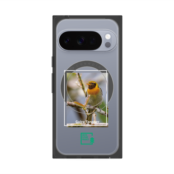 Premium Square Case with Pixelsnap［ Green Future Project - Guira Tanager ］