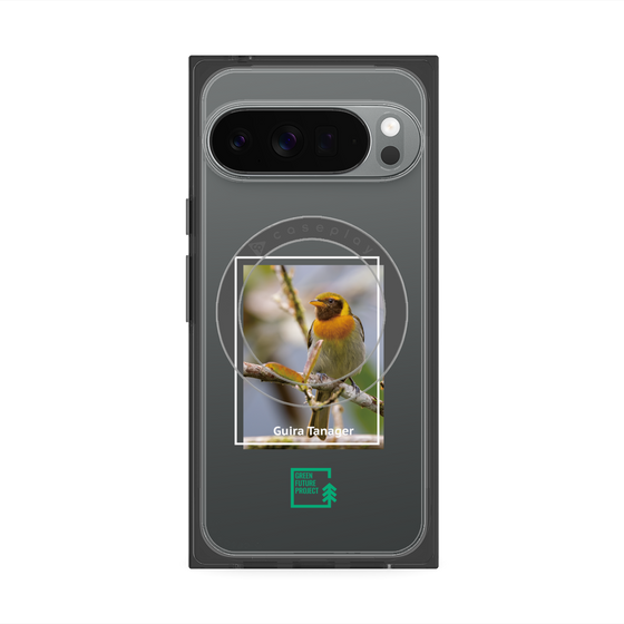 Premium Square Case with Pixelsnap［ Green Future Project - Guira Tanager ］