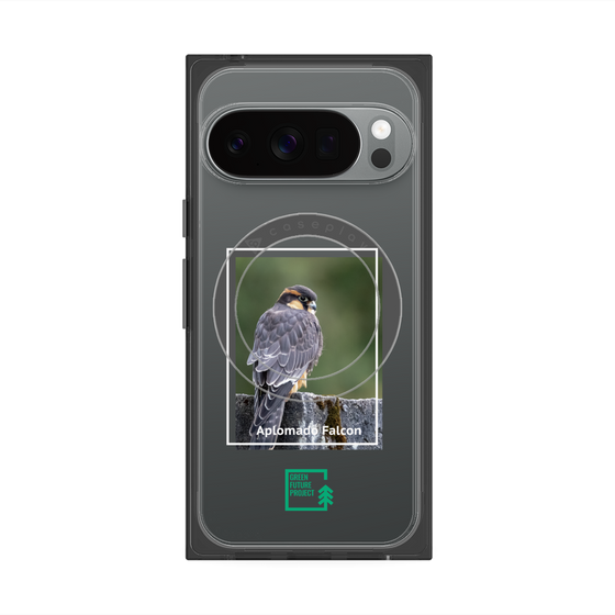 Premium Square Case with Pixelsnap［ Green Future Project - Aplomado Falcon ］