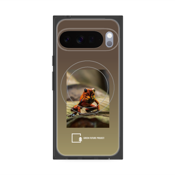 Premium Square Case with Pixelsnap［ Green Future Project - Poison-dart Frogs ］