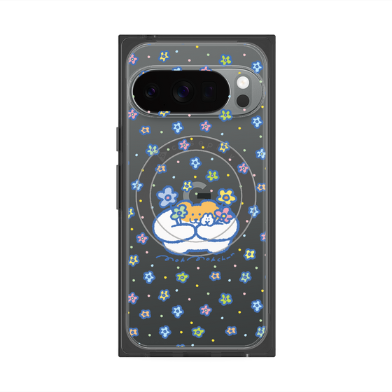 Premium Square Case with Pixelsnap［ Mokmokchan - Flowers ］