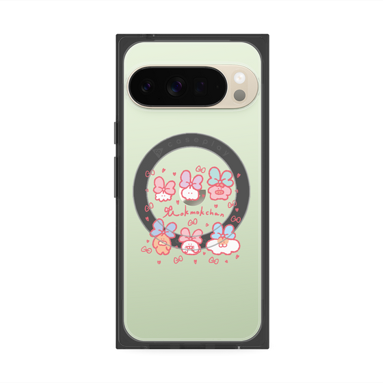 Premium Square Case with Pixelsnap［ Mokmokchan - Ribbons ］