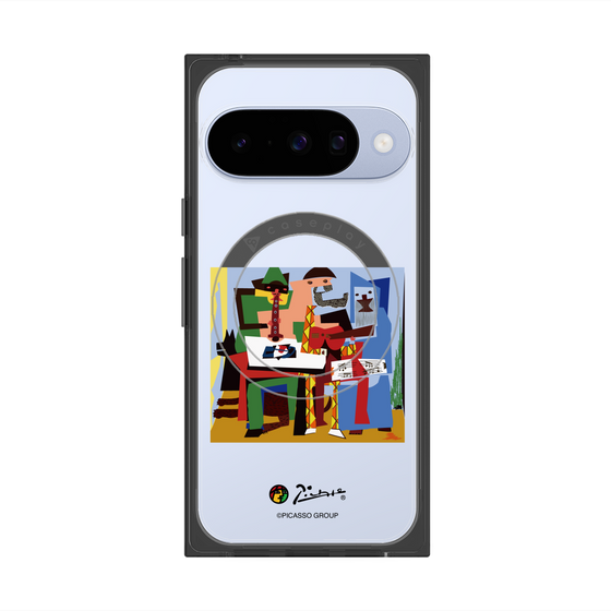Premium Square Case with Pixelsnap［ PICASSO - Three Musicians ］